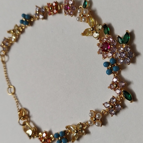 KATE SPADE • New Bloom Flower Butterfly Bracelet NWT - Picture 3 of 6